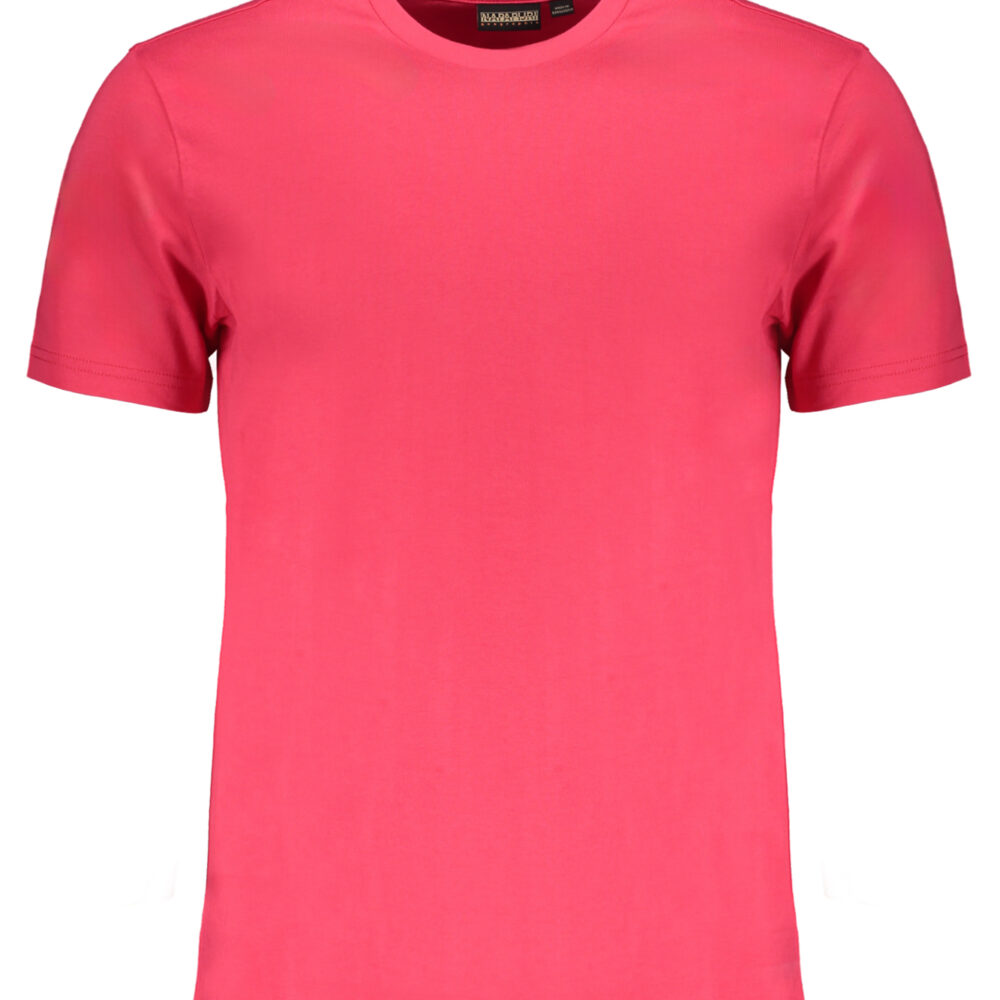 NAPAPIJRI T-SHIRT MANICHE CORTE UOMO ROSA
