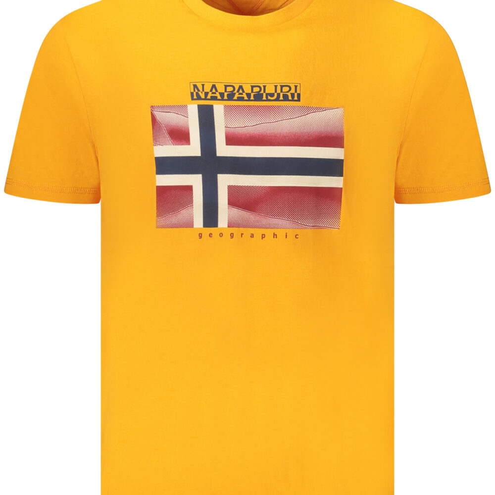 NAPAPIJRI T-SHIRT MANICHE CORTE UOMO ARANCIO