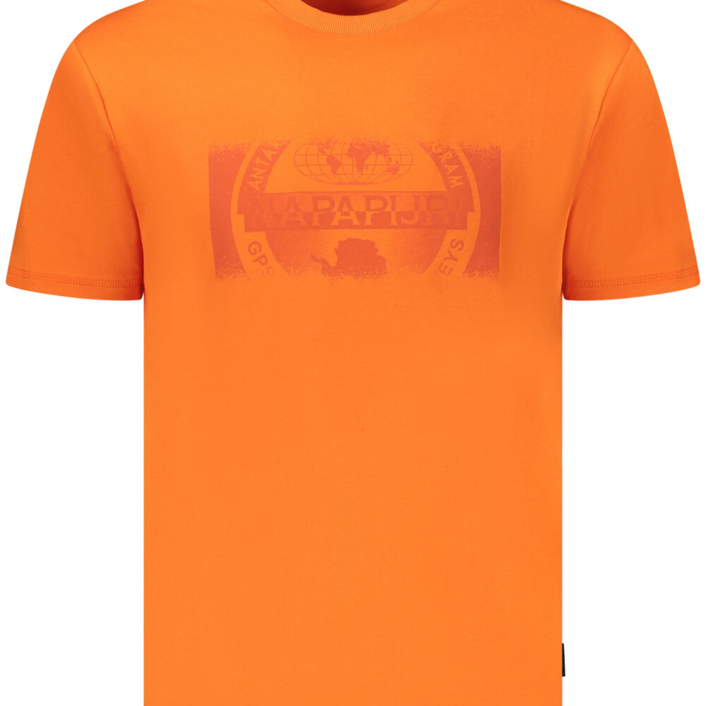 NAPAPIJRI T-SHIRT MANICHE CORTE UOMO ARANCIO
