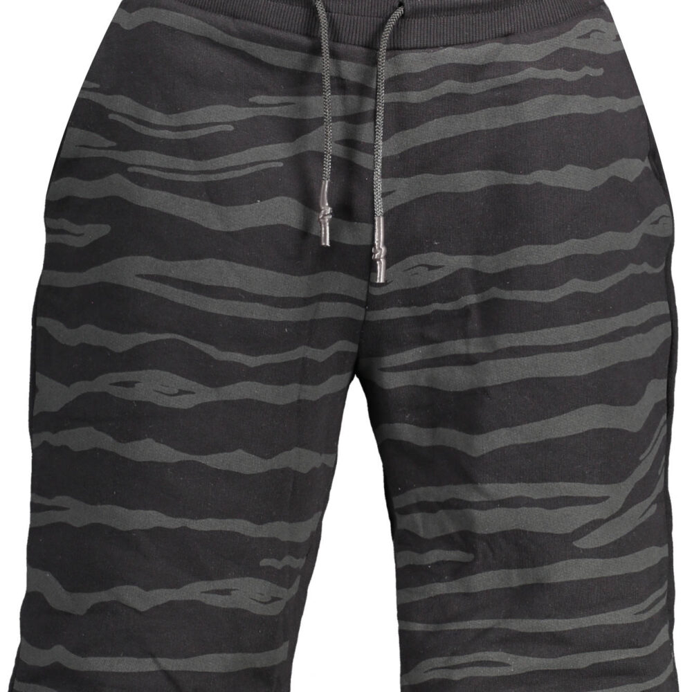 CAVALLI CLASS PANTALONE BERMUDA UOMO NERO