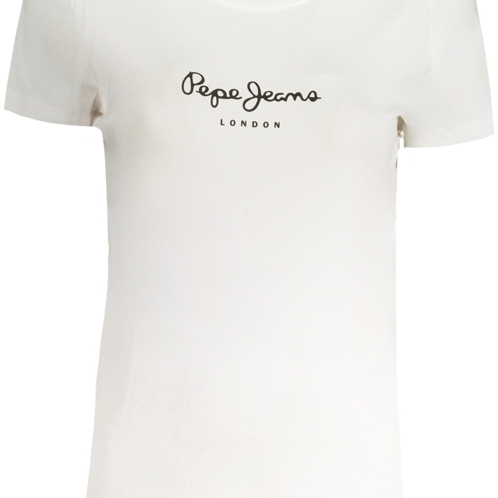 PEPE JEANS T-SHIRT MANICHE CORTE DONNA BIANCO