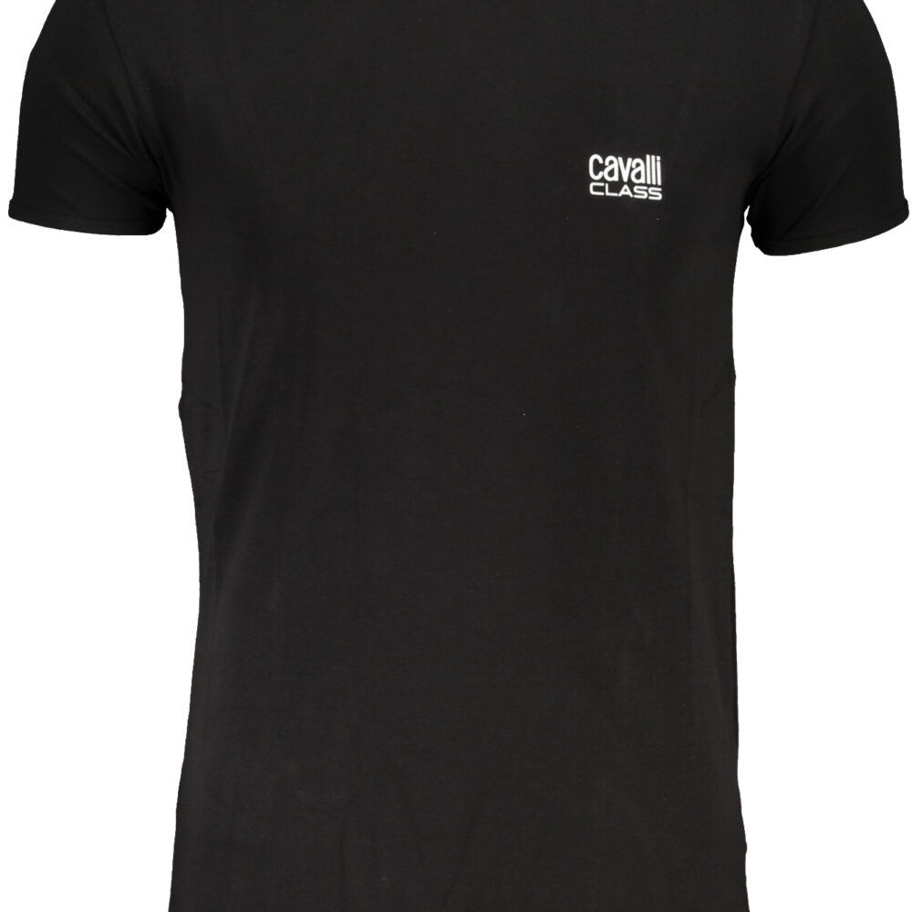CAVALLI CLASS T-SHIRT MANICHE CORTE UOMO NERO