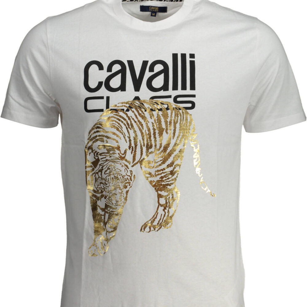 CAVALLI CLASS T-SHIRT MANICHE CORTE UOMO BIANCO