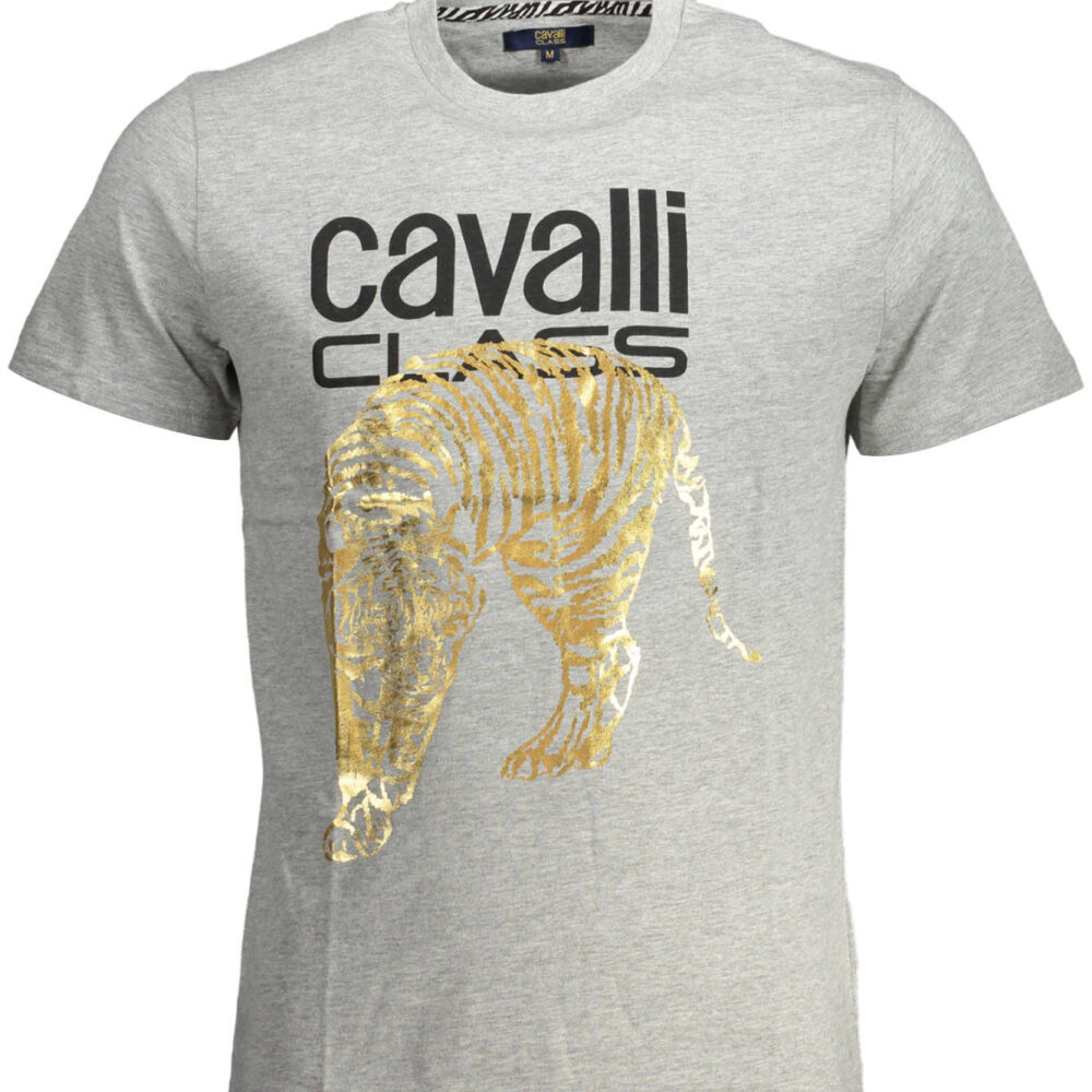 CAVALLI CLASS T-SHIRT MANICHE CORTE UOMO GRIGIO