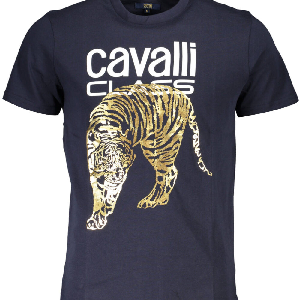CAVALLI CLASS T-SHIRT MANICHE CORTE UOMO BLU