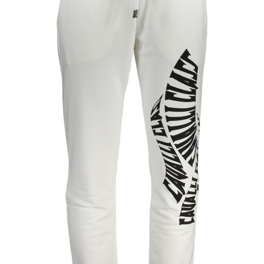 CAVALLI CLASS PANTALONE UOMO BIANCO