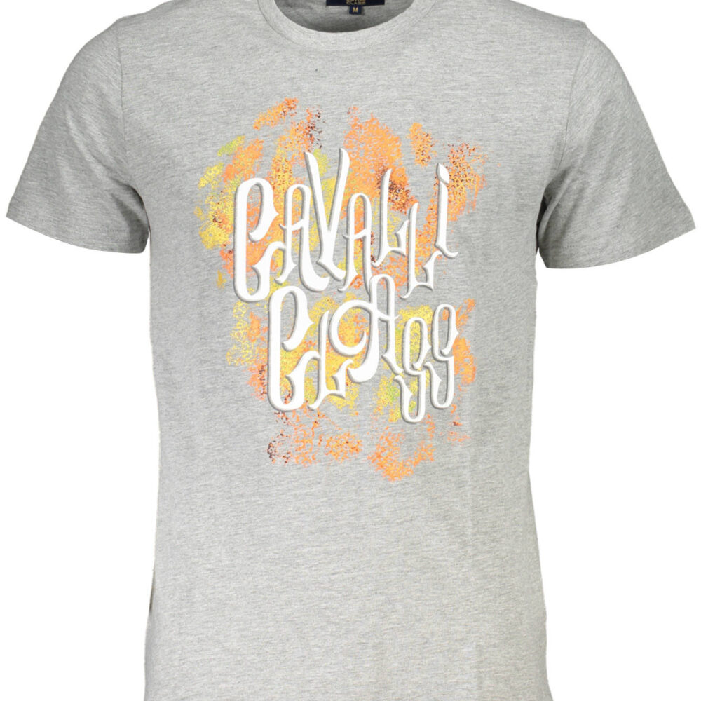 CAVALLI CLASS T-SHIRT MANICHE CORTE UOMO GRIGIO