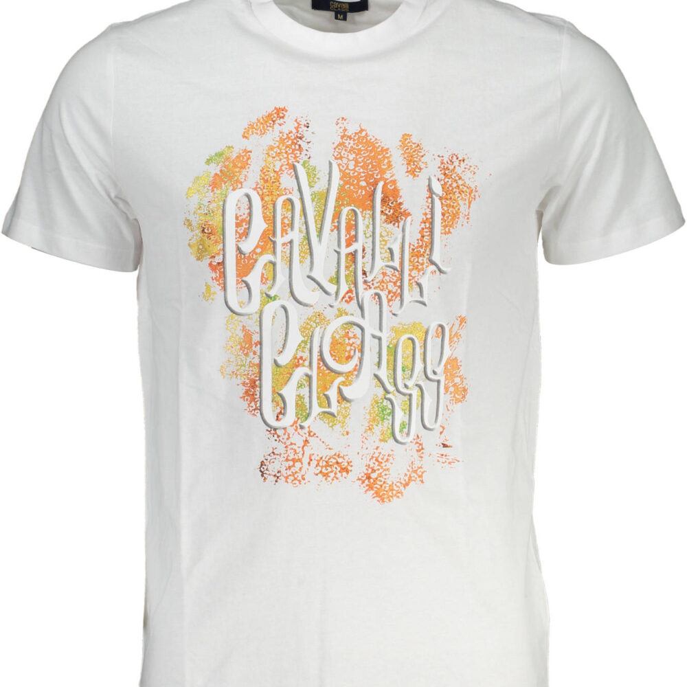 CAVALLI CLASS T-SHIRT MANICHE CORTE UOMO BIANCO