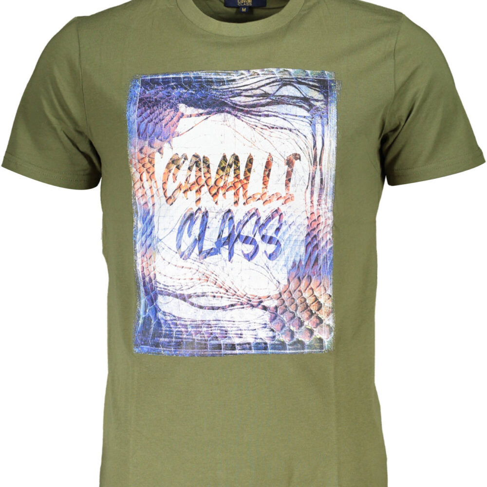 CAVALLI CLASS T-SHIRT MANICHE LUNGHET-SHIRT MANIC UOMO VERDE