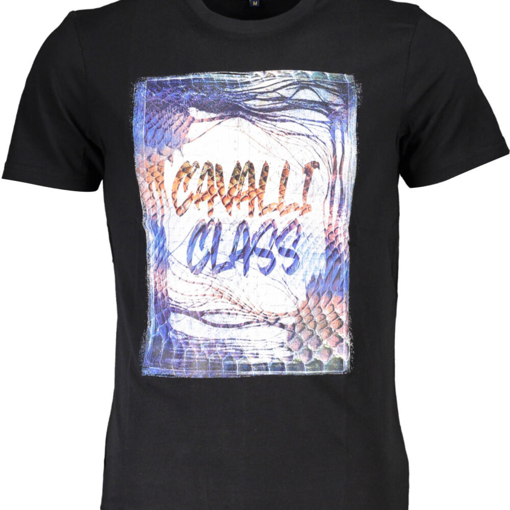 CAVALLI CLASS T-SHIRT MANICHE CORTE UOMO NERO