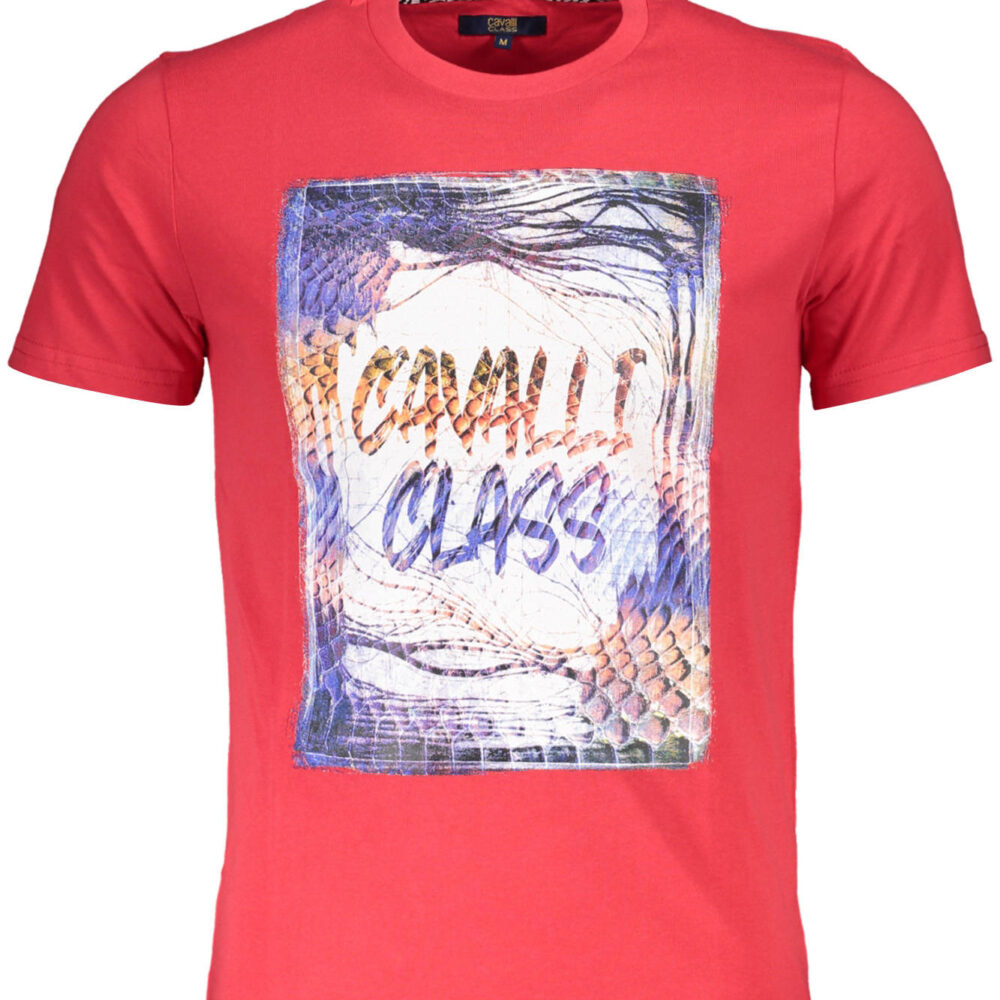 CAVALLI CLASS T-SHIRT MANICHE CORTE UOMO ROSSO