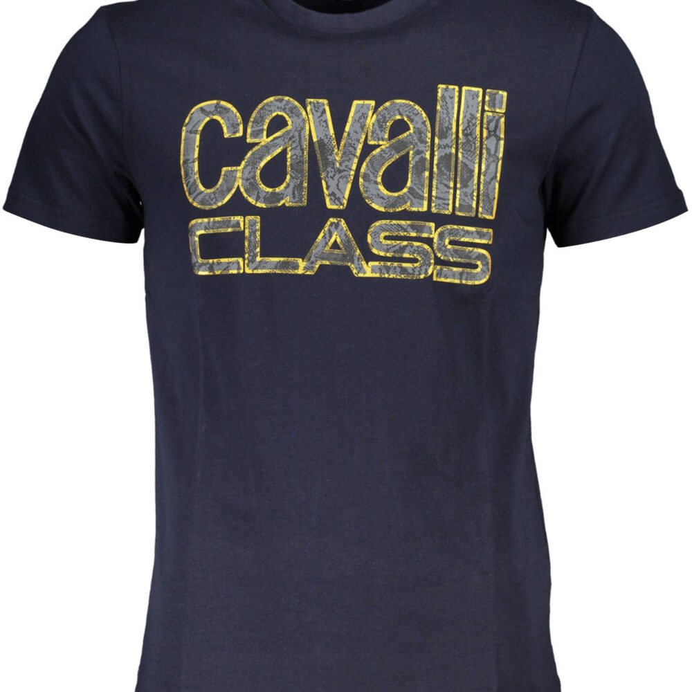 CAVALLI CLASS T-SHIRT MANICHE CORTE UOMO BLU