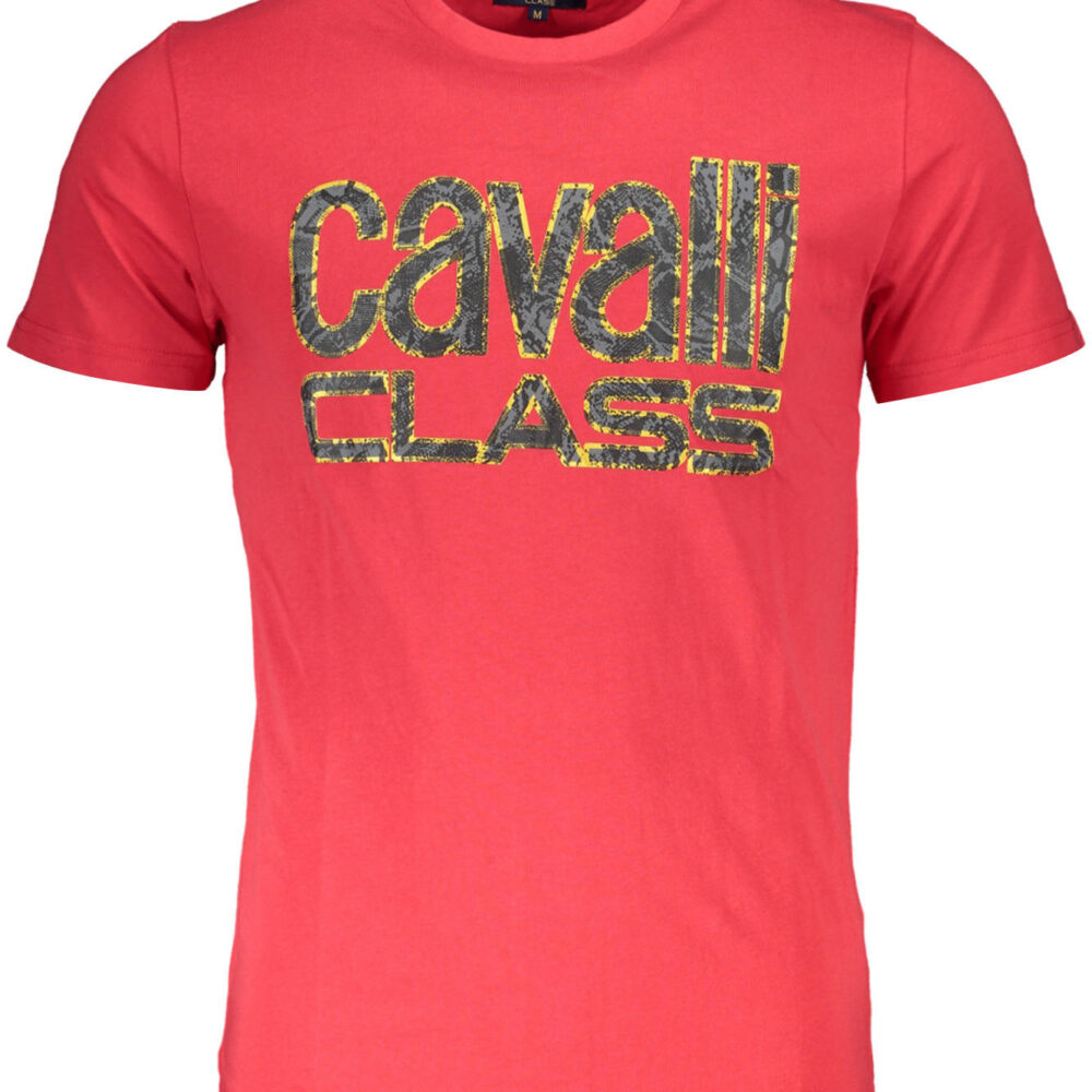 CAVALLI CLASS T-SHIRT MANICHE CORTE UOMO ROSSO