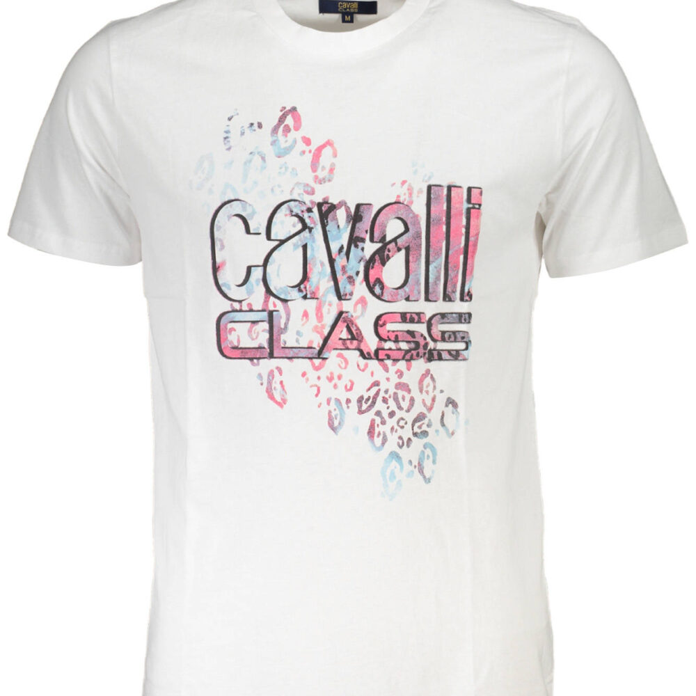 CAVALLI CLASS T-SHIRT MANICHE CORTE UOMO BIANCO