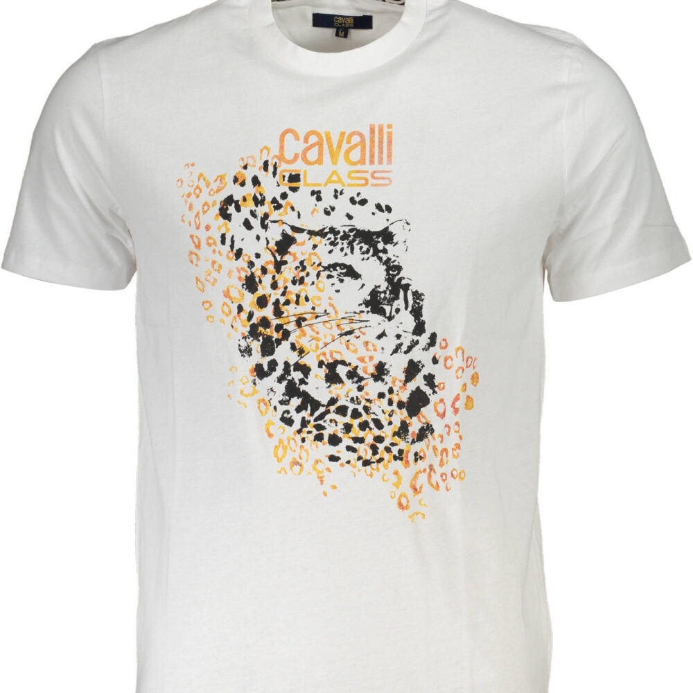 CAVALLI CLASS T-SHIRT MANICHE CORTE UOMO BIANCO