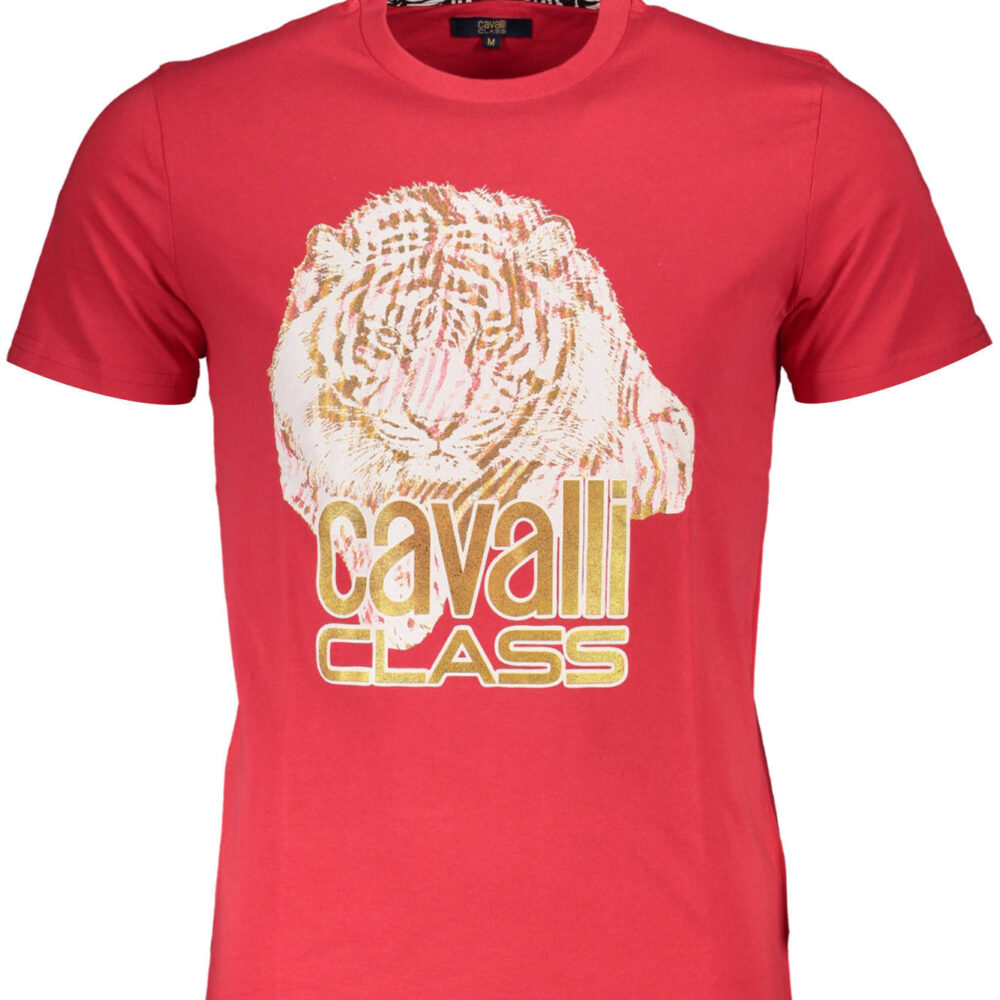 CAVALLI CLASS T-SHIRT MANICHE CORTE UOMO ROSSO