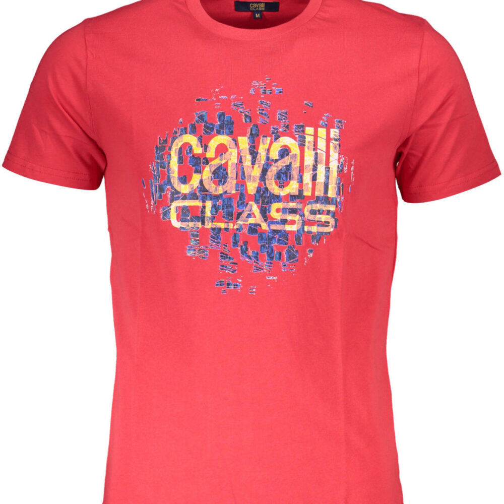 CAVALLI CLASS T-SHIRT MANICHE CORTE UOMO ROSSO