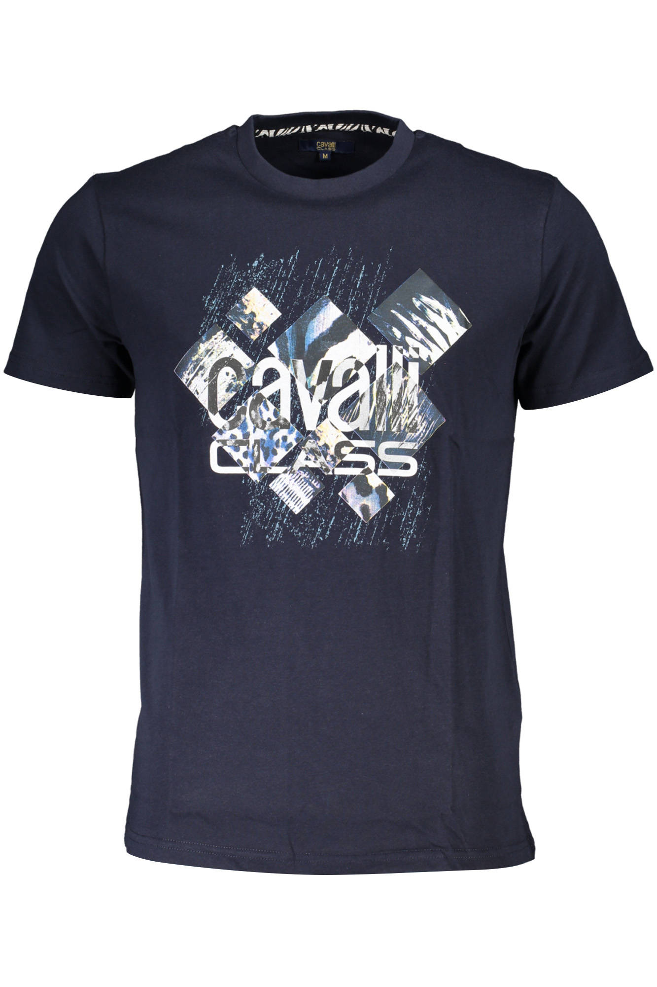 CAVALLI CLASS T-SHIRT MANICHE CORTE UOMO BLU