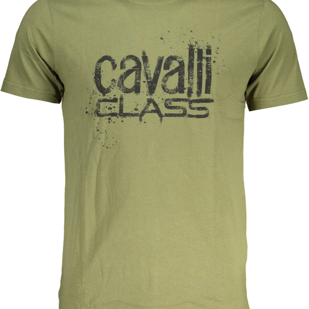 CAVALLI CLASS T-SHIRT MANICHE CORTE UOMO VERDE