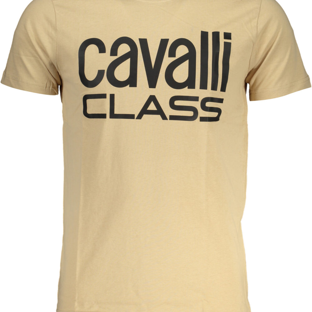 CAVALLI CLASS T-SHIRT MANICHE CORTE UOMO BEIGE