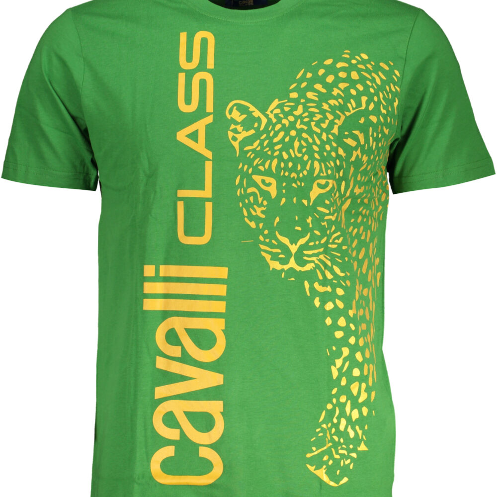 CAVALLI CLASS T-SHIRT MANICHE CORTE UOMO VERDE