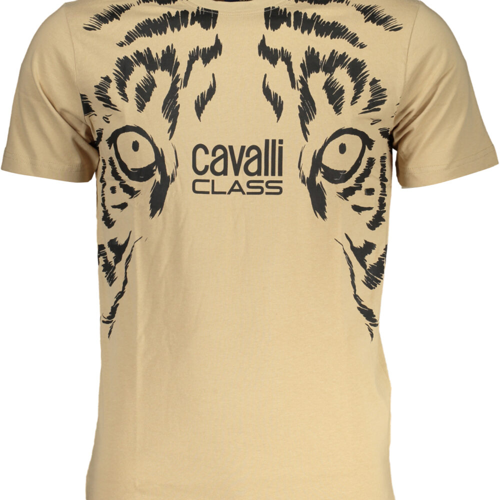 CAVALLI CLASS T-SHIRT MANICHE CORTE UOMO BEIGE