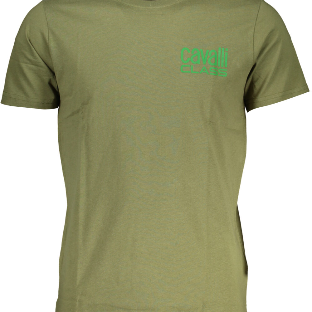 CAVALLI CLASS T-SHIRT MANICHE CORTE UOMO VERDE