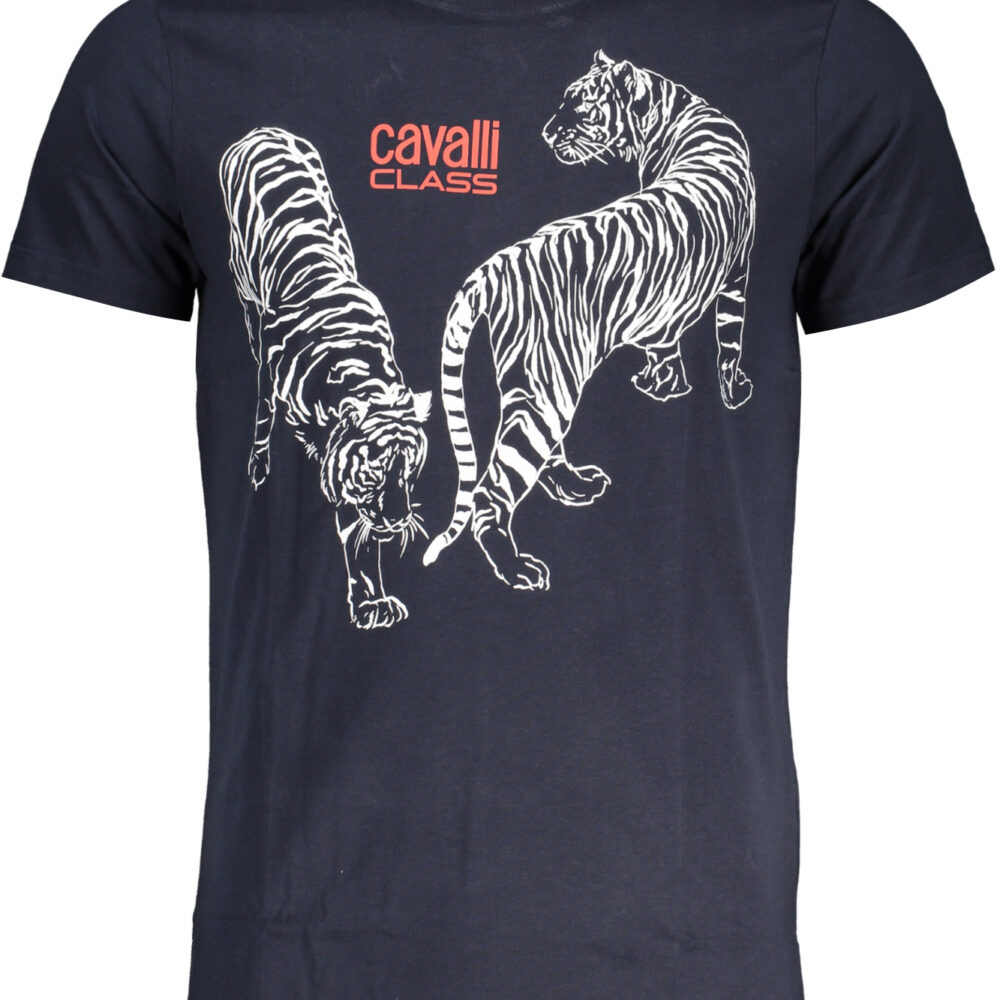 CAVALLI CLASS T-SHIRT MANICHE CORTE UOMO BLU