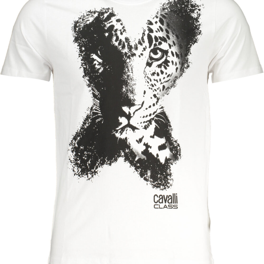 CAVALLI CLASS T-SHIRT MANICHE CORTE UOMO BIANCO