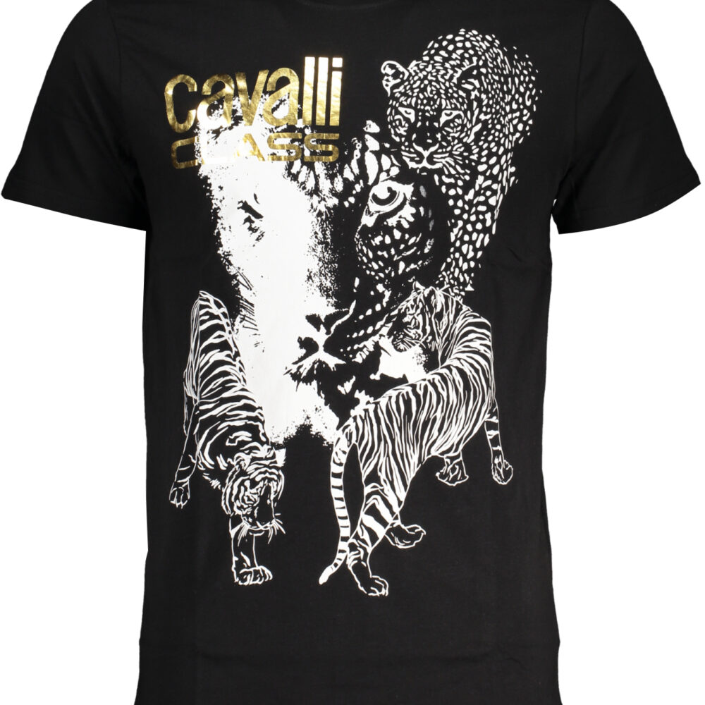 CAVALLI CLASS T-SHIRT MANICHE CORTE UOMO NERO