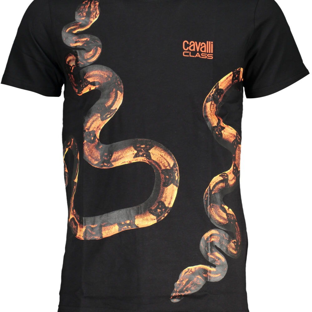 CAVALLI CLASS T-SHIRT MANICHE CORTE UOMO NERO