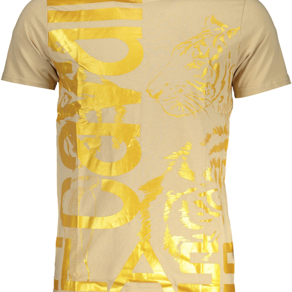 CAVALLI CLASS T-SHIRT MANICHE CORTE UOMO BEIGE