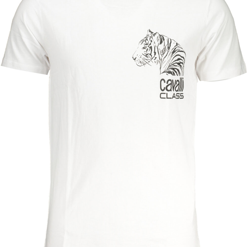 CAVALLI CLASS T-SHIRT MANICHE CORTE UOMO BIANCO