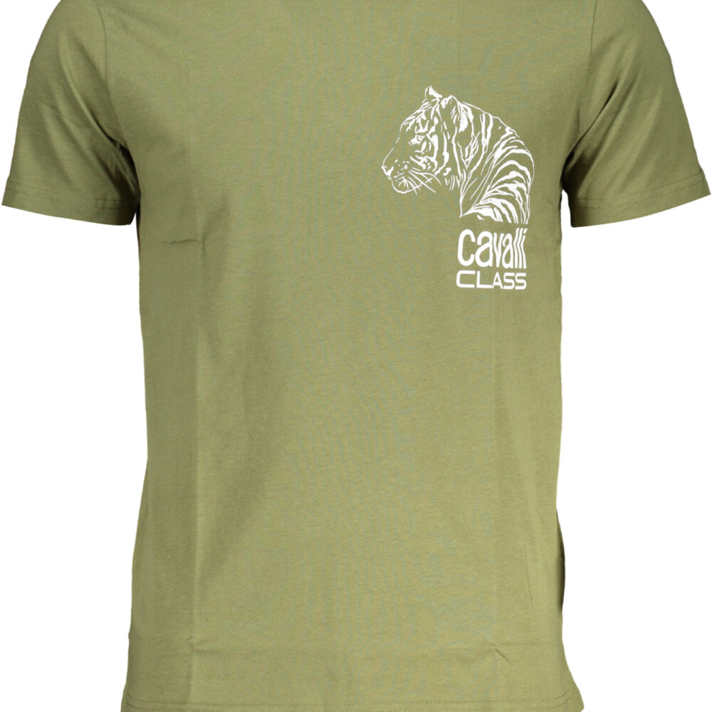 CAVALLI CLASS T-SHIRT MANICHE CORTE UOMO VERDE