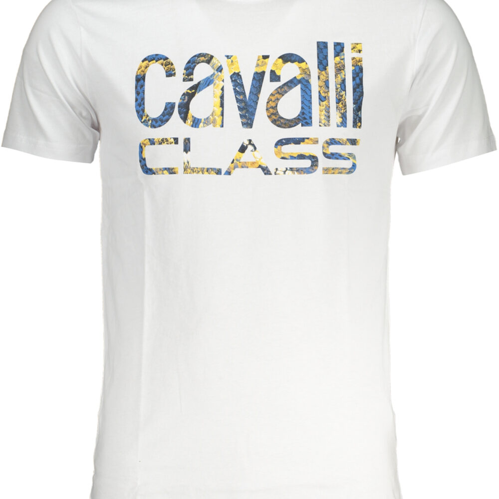 CAVALLI CLASS T-SHIRT MANICHE CORTE UOMO BIANCO