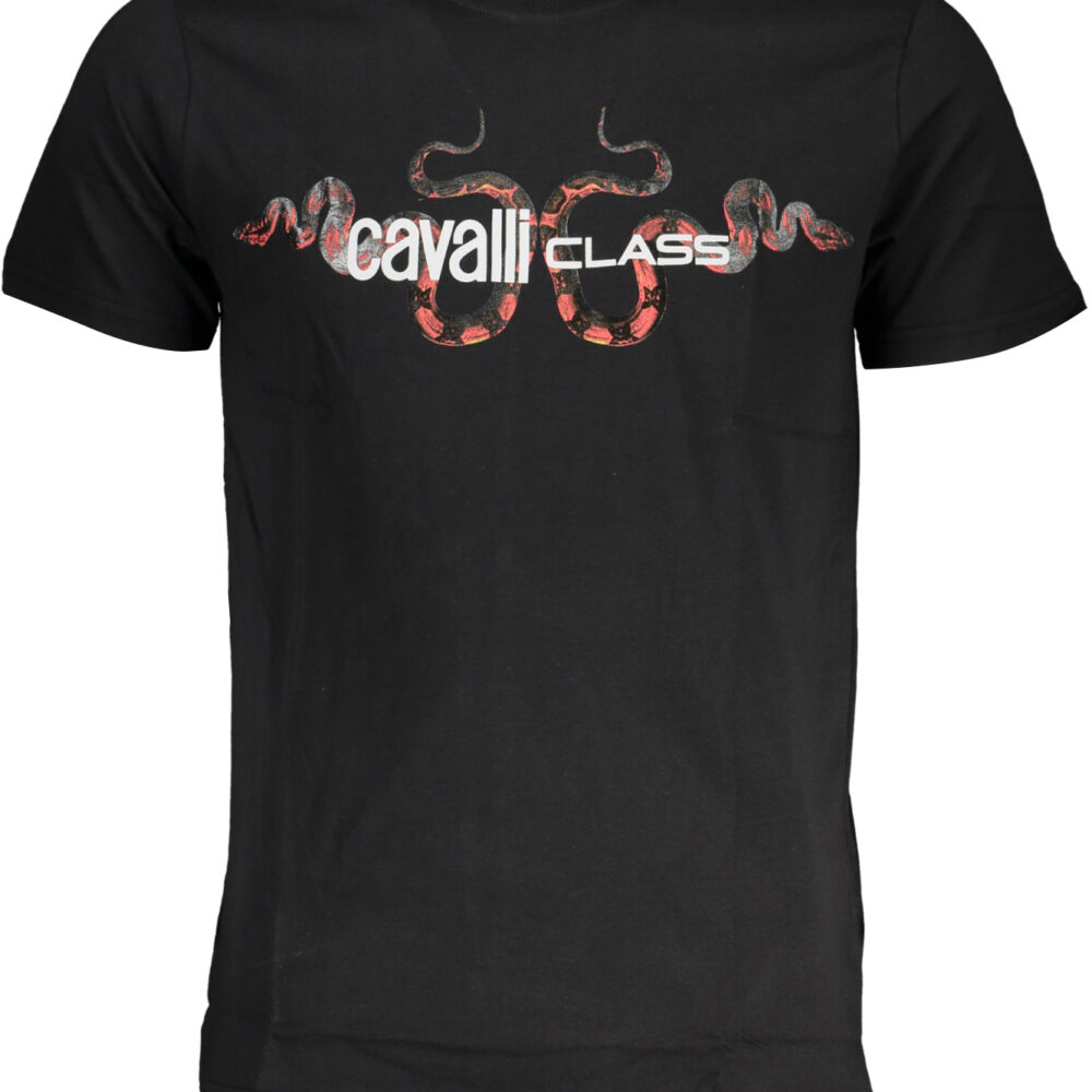 CAVALLI CLASS T-SHIRT MANICHE CORTE UOMO NERO