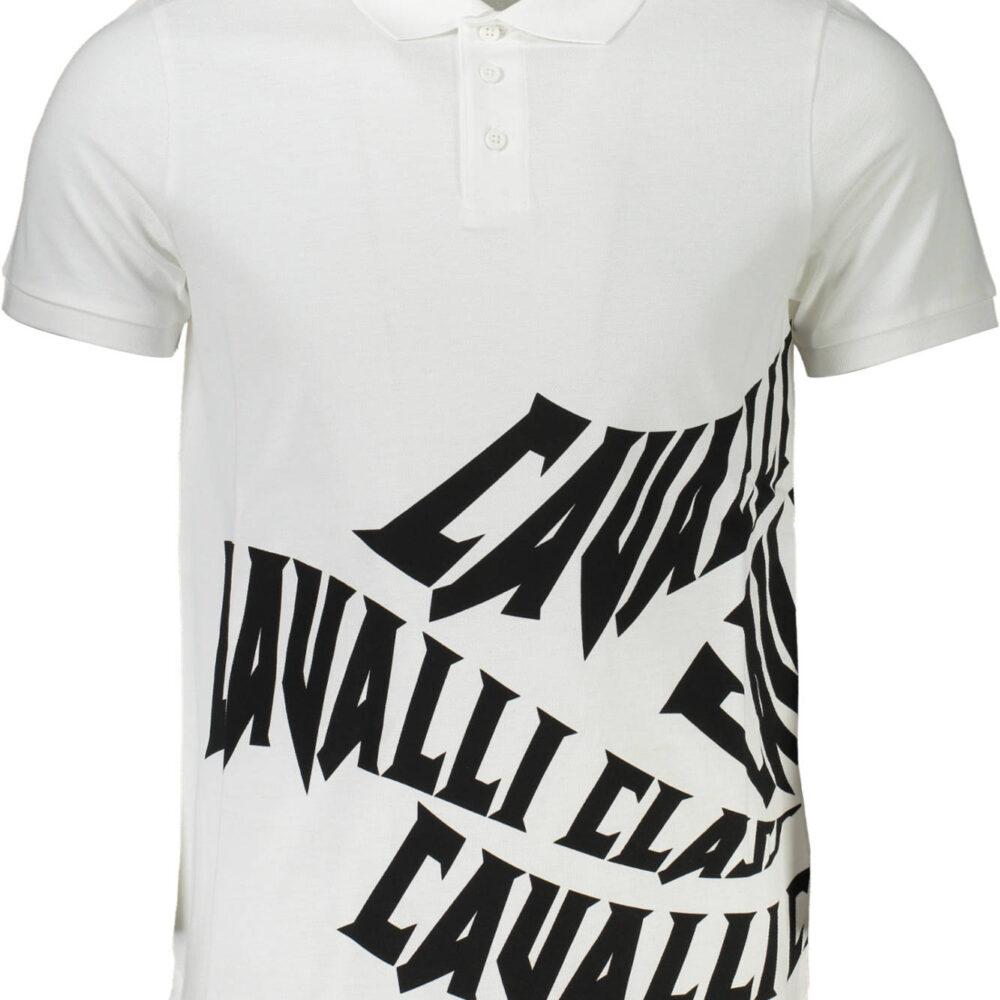 CAVALLI CLASS POLO MANICHE CORTE UOMO BIANCO