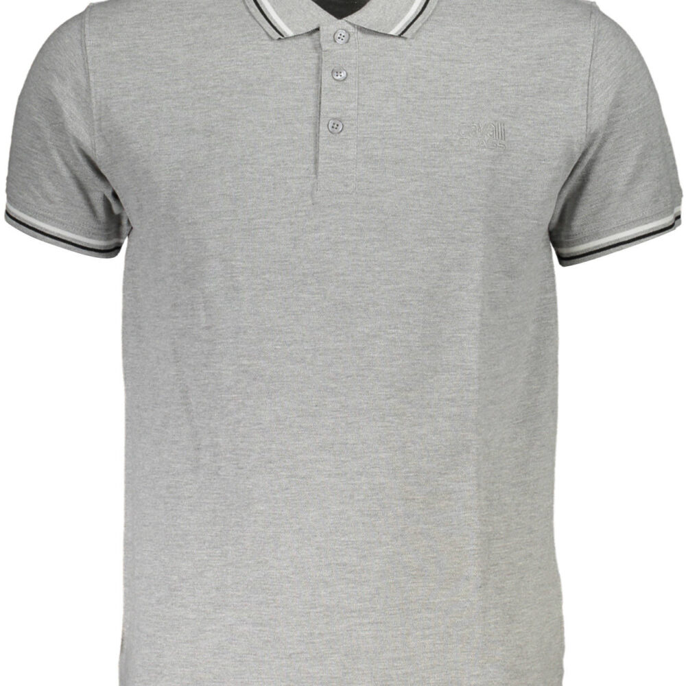 CAVALLI CLASS POLO MANICHE CORTE UOMO GRIGIO