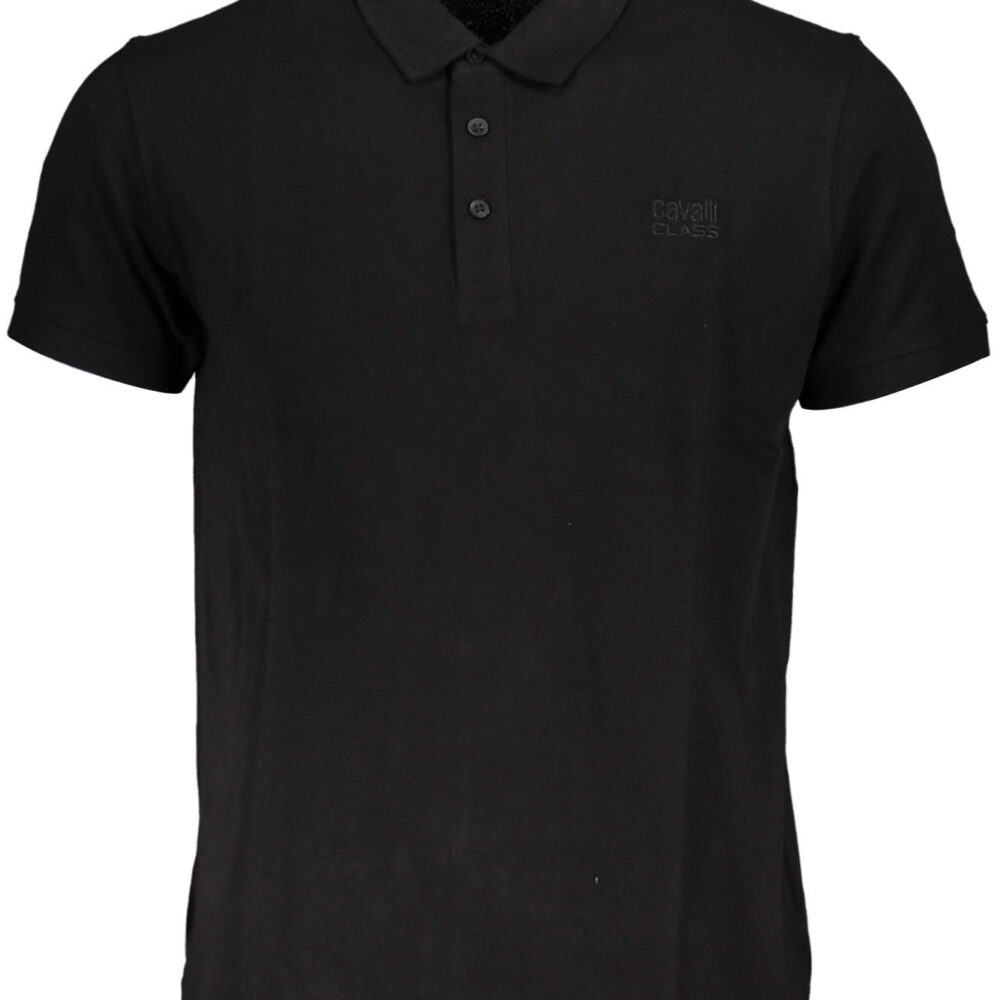 CAVALLI CLASS POLO MANICHE CORTE UOMO NERO