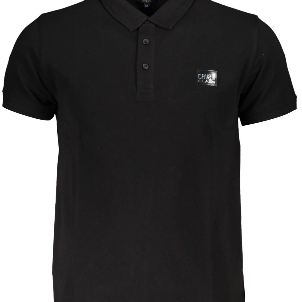 CAVALLI CLASS POLO MANICHE CORTE UOMO NERO