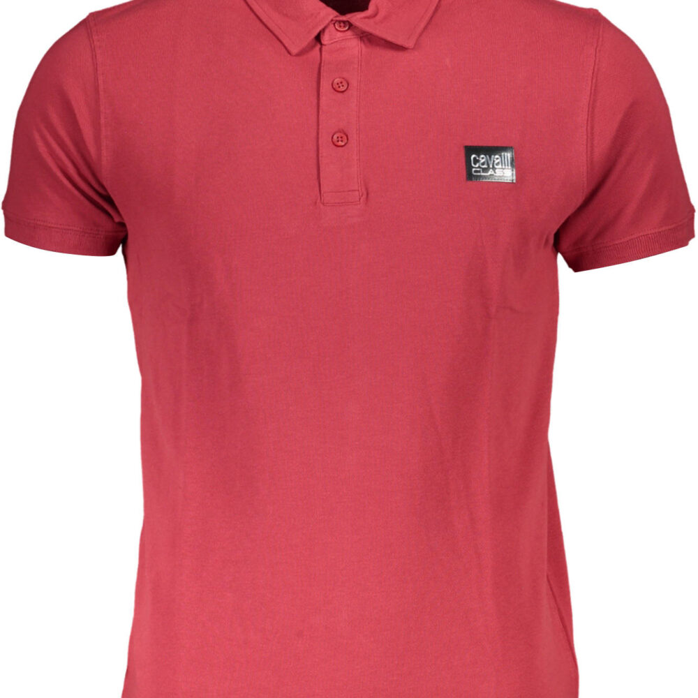 CAVALLI CLASS POLO MANICHE CORTE UOMO ROSSO