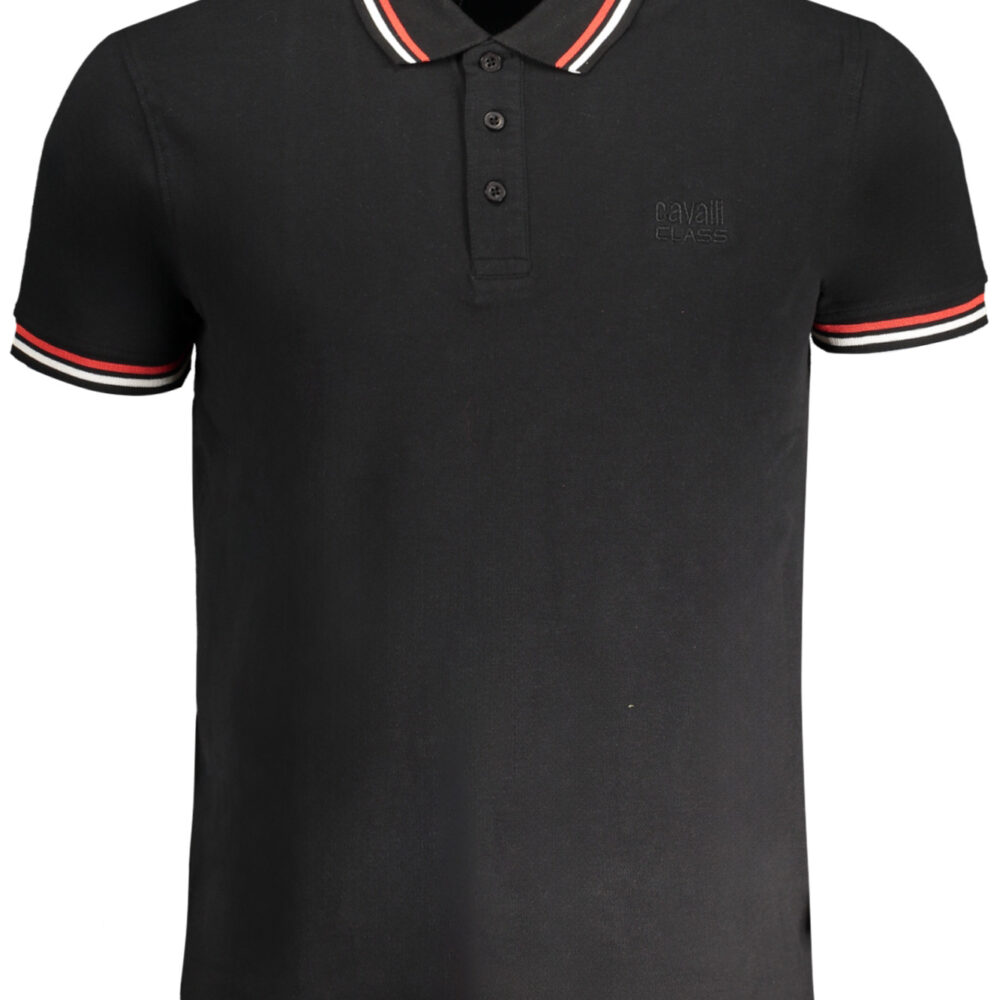 CAVALLI CLASS POLO MANICHE CORTE UOMO NERO