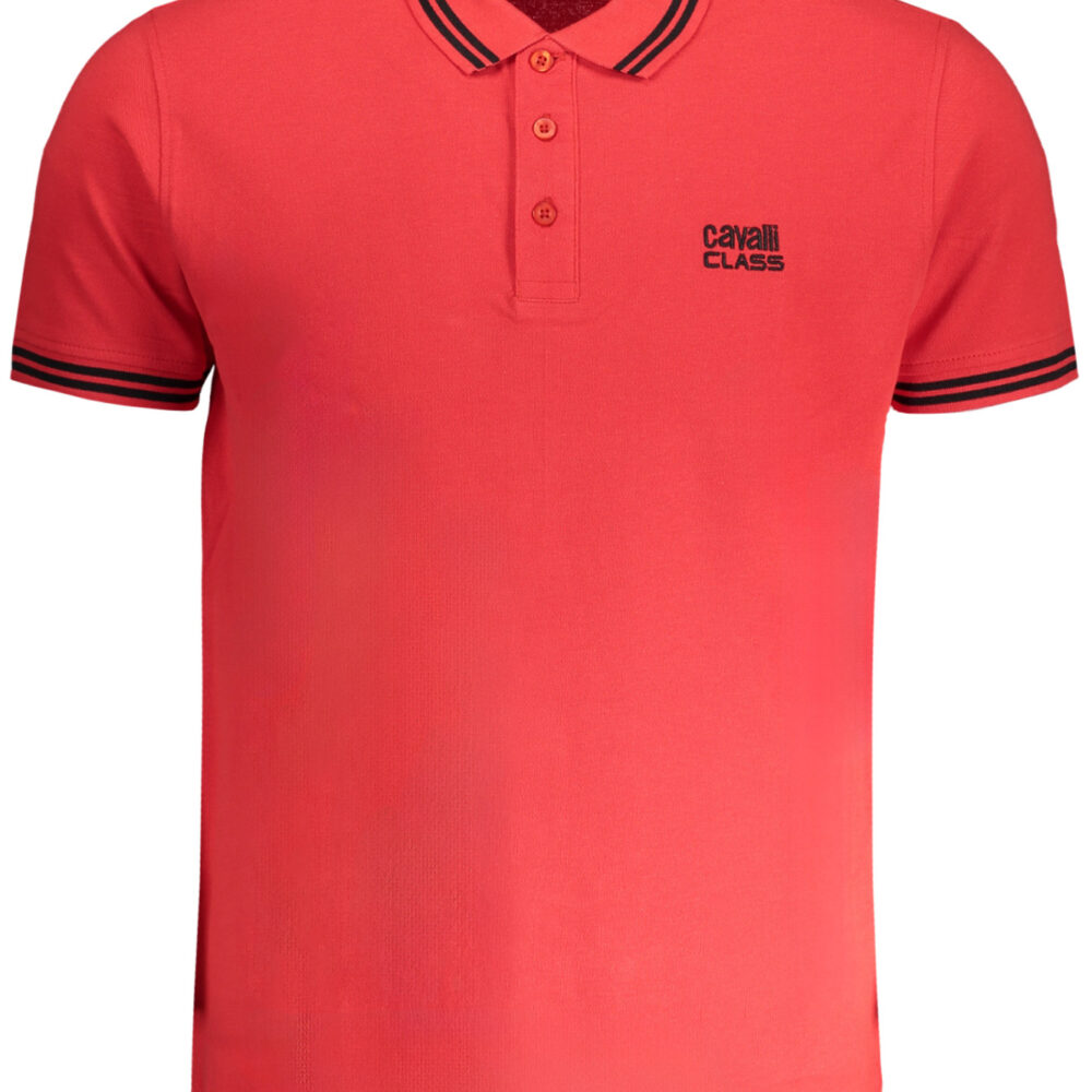 CAVALLI CLASS POLO MANICHE CORTE UOMO ROSSO