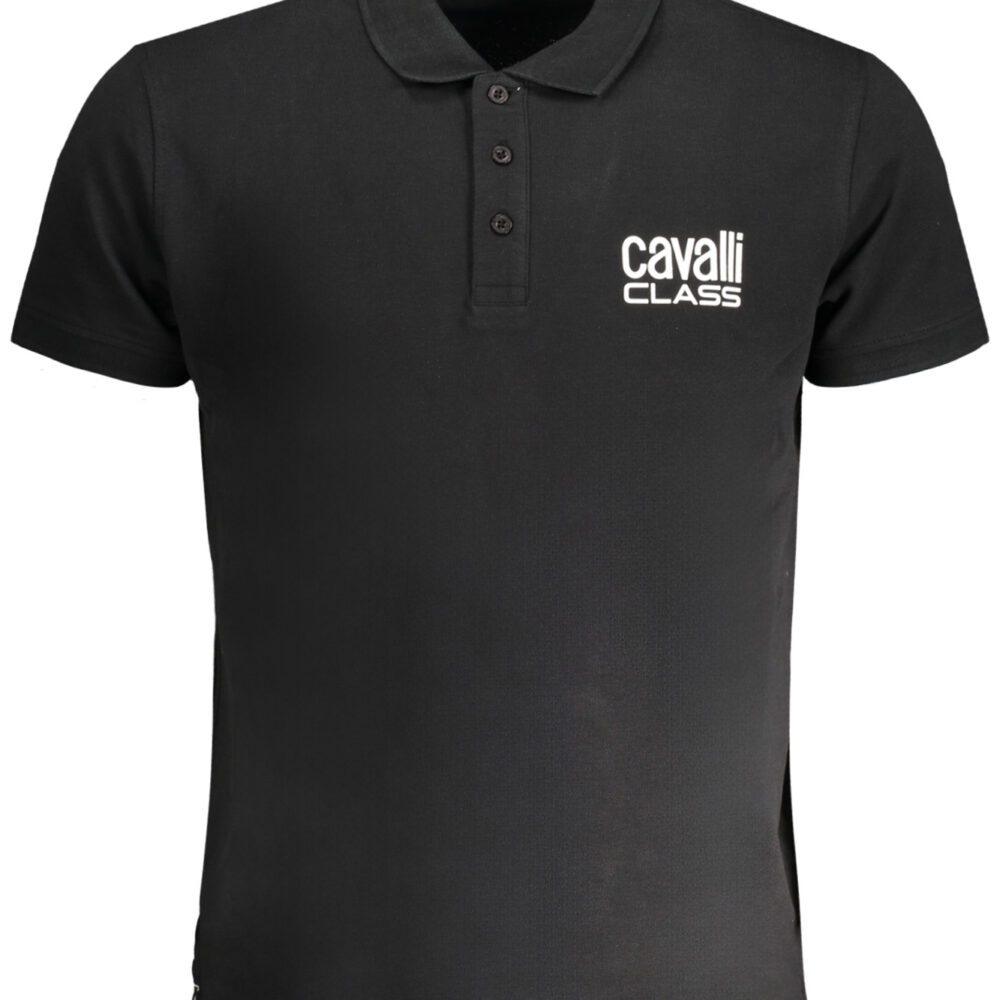 CAVALLI CLASS POLO MANICHE CORTE UOMO NERO