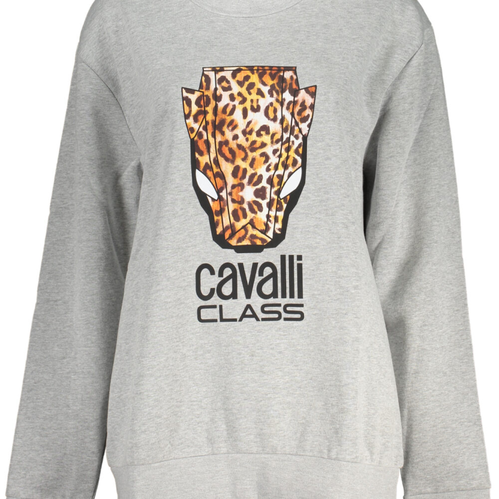 CAVALLI CLASS FELPA SENZA ZIP DONNA GRIGIO
