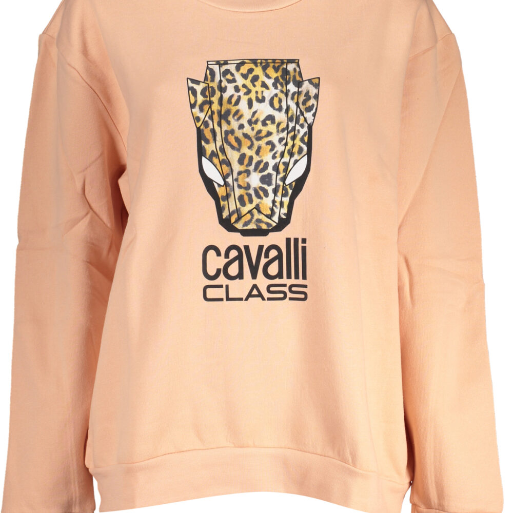 CAVALLI CLASS FELPA SENZA ZIP DONNA ROSA