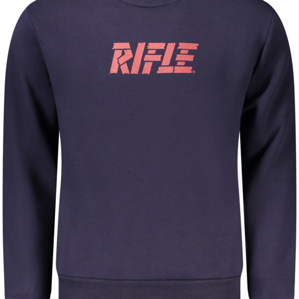 RIFLE FELPA SENZA ZIP UOMO BLU
