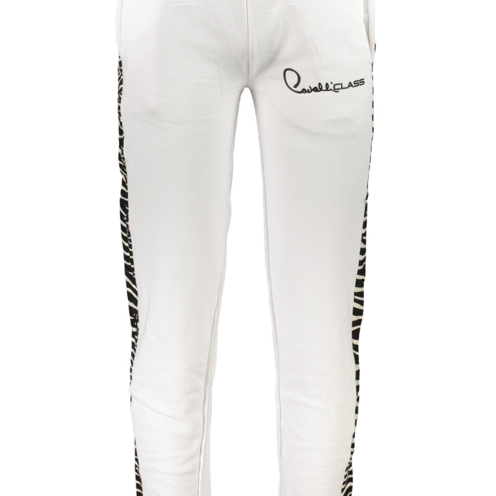 CAVALLI CLASS PANTALONE UOMO BIANCO
