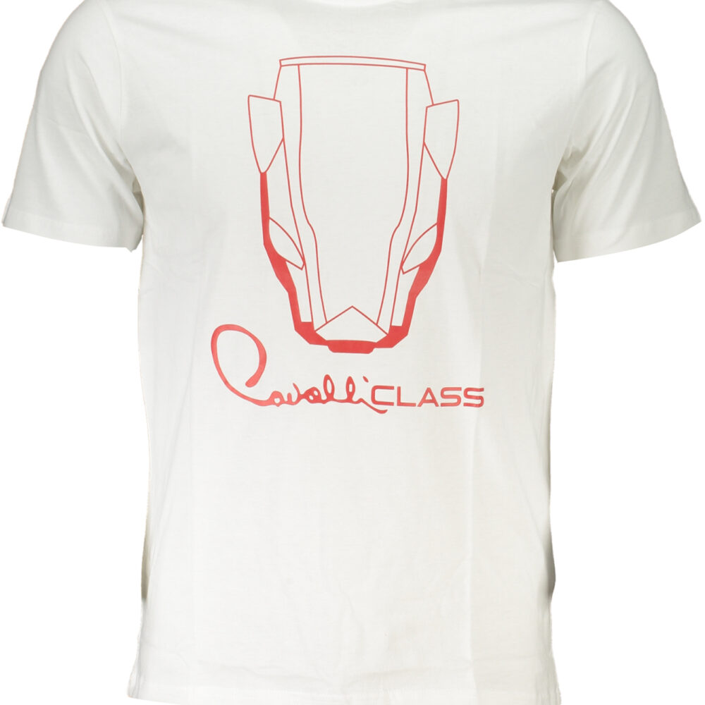 CAVALLI CLASS T-SHIRT MANICHE CORTE UOMO BIANCO