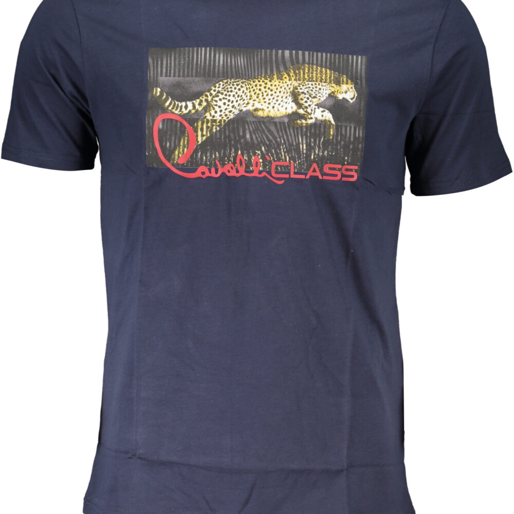 CAVALLI CLASS T-SHIRT MANICHE CORTE UOMO BLU